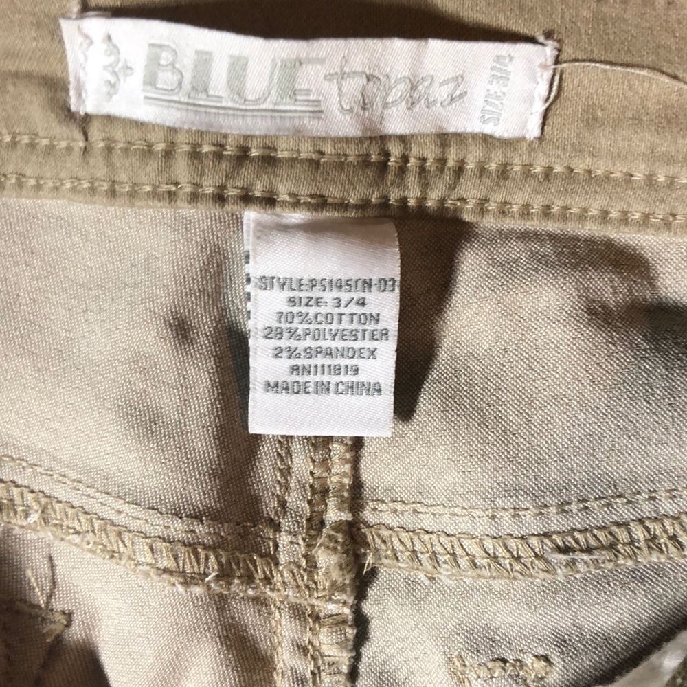 Blue Topaz | Tan Skinny fit jeans | size 3/4 | - Picture 3 of 8